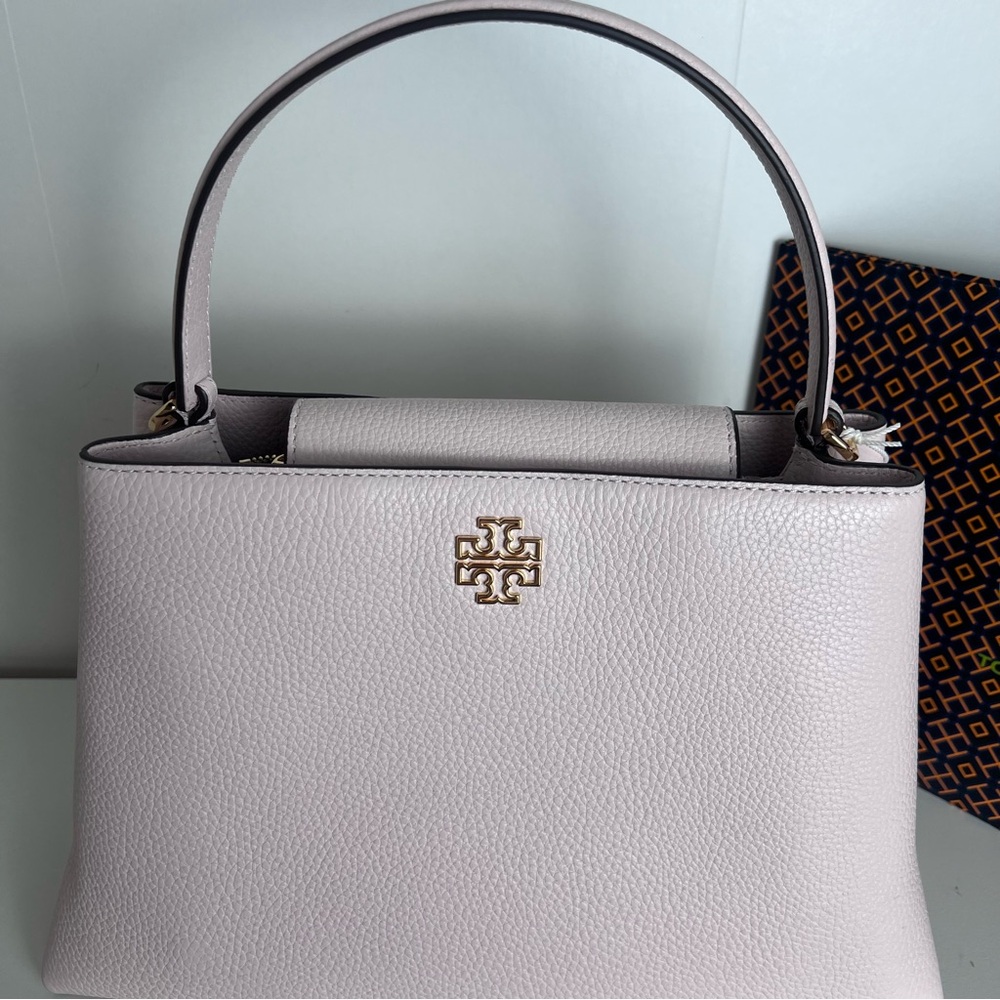 NWT Tory Burch Britten Satchel Delicate Pink - Picture 5 of 11